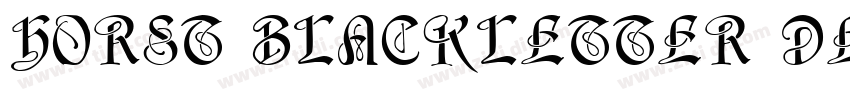 Horst Blackletter De字体转换